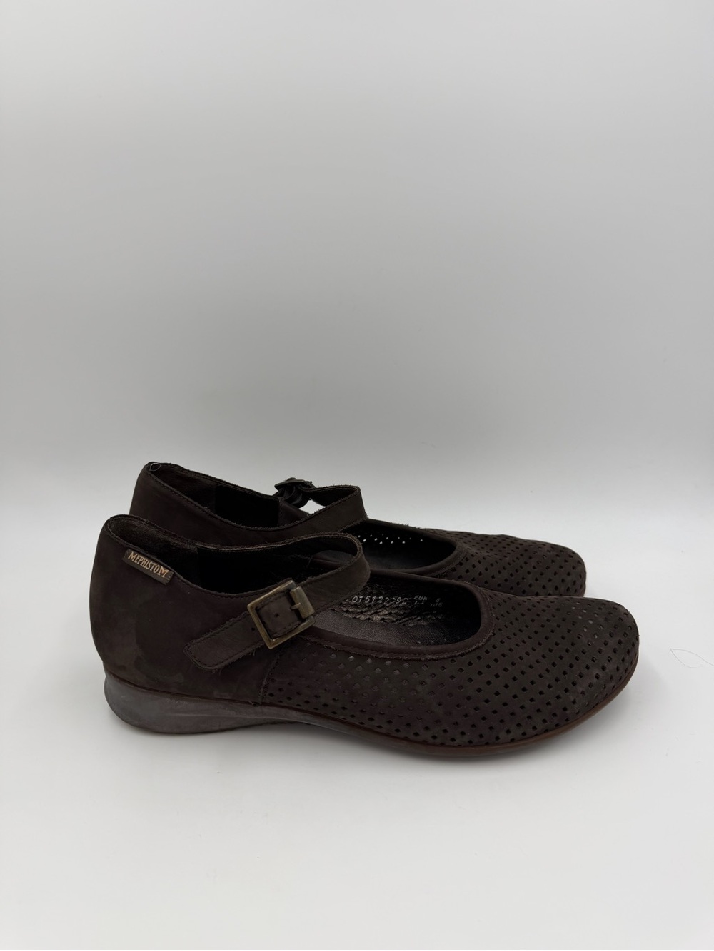 Mephisto Nubuck Leather Mary Jane Comfort Shoes Brown Women’s 10.5 US EU 41